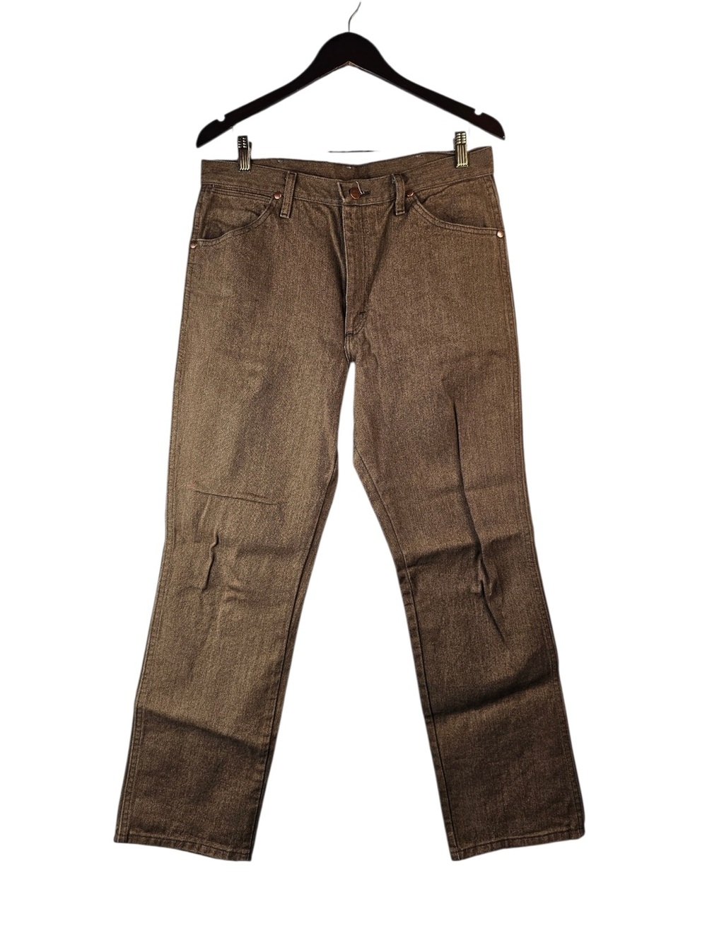 Wrangler 0936BKW Mens Slim Fit Cowboy Cut Brown Denim Jeans 34x30
